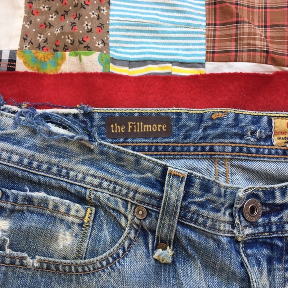 AG Fillmore Jeans Upcycled Acid Washed Distressed - Picture 8 of 15